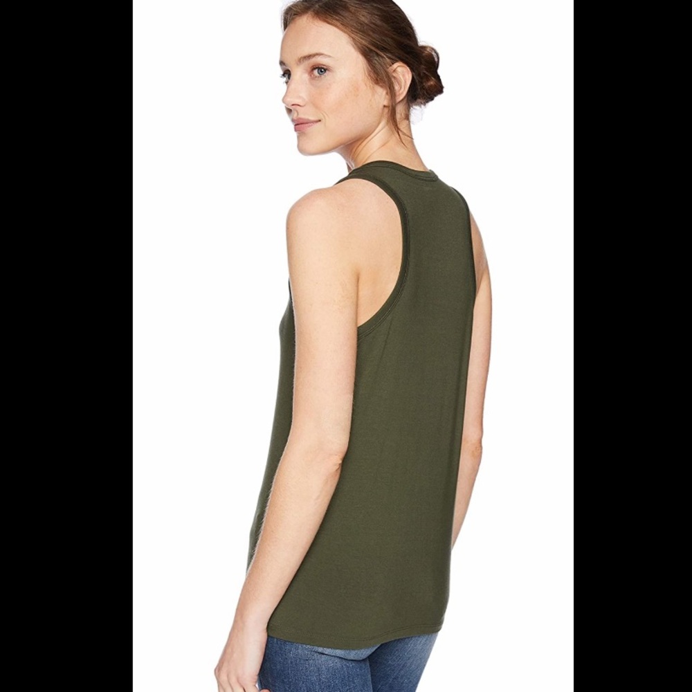 NWT Daily Ritual Jersey Racerback Tank - Picture 2 of 2